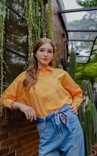 Kemeja Maika Shirt - Orange 