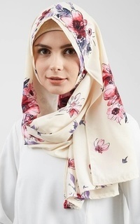 Instant Hijab Vervessa's Ella Boutique Flower Hijab Instant Pashmina Straw