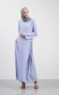 Long Dress Vervessa's Lucy Side Tie Dress Teal | Gamis Polos Basic Kerja