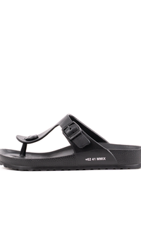 Sepatu FIACRO SANDAL FLIP FLOP | TRIPLE BLACK | UNISEX