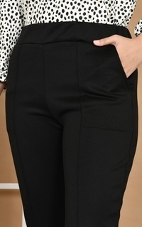 Pants Mybamus Nadine Cutbray Pants - Celana Panjang Black M17722 R48S3-660966