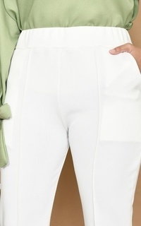 Pants Mybamus Nadine Cutbray Pants - Celana Panjang Broken White M17721 R48S2-660975