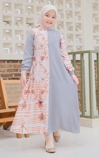 Gamis Seulanga Dress Kids Grey