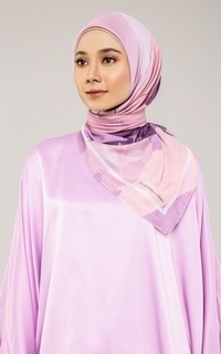 Printed Scarf Jilbab Motif Dusty Pink