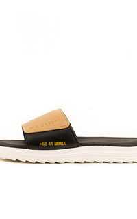 Sepatu JUDE SLIDES | MOCA / BLACK / WHITE | UNISEX