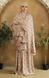 Mukena Medina Praying Set in Almond Buff