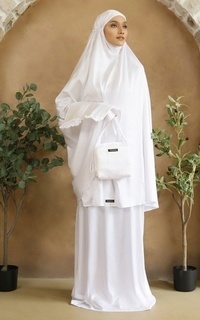 Mukena Nuha Pray Set White For Hijup