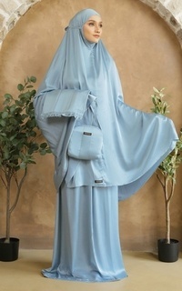 Mukena Nuha Pray Set Sky Blue For Hijup