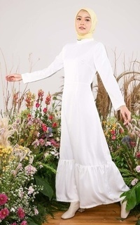 Gamis Hazelnut Indonesia - Samara Dress - Gaun/ Pakaian/ Dress Wanita (DEFECT/ MINOR)
