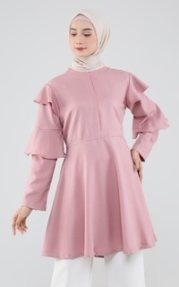 Blus Hazelnut Indonesia - Micah Top - Atasan/ Blouse/ Top Wanita - Pink (DEFECT/ MINOR)