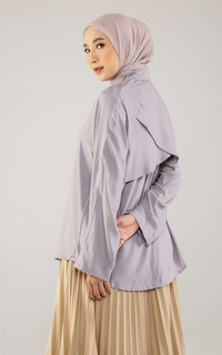 Blouse Hazelnut Indonesia - Tria Shirts - Atasan/ Blouse/ Top Wanita - Grey (DEFECT/ MINOR)