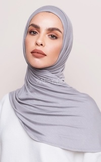Instant Hijab Pashmina Kaos Rayon Instan