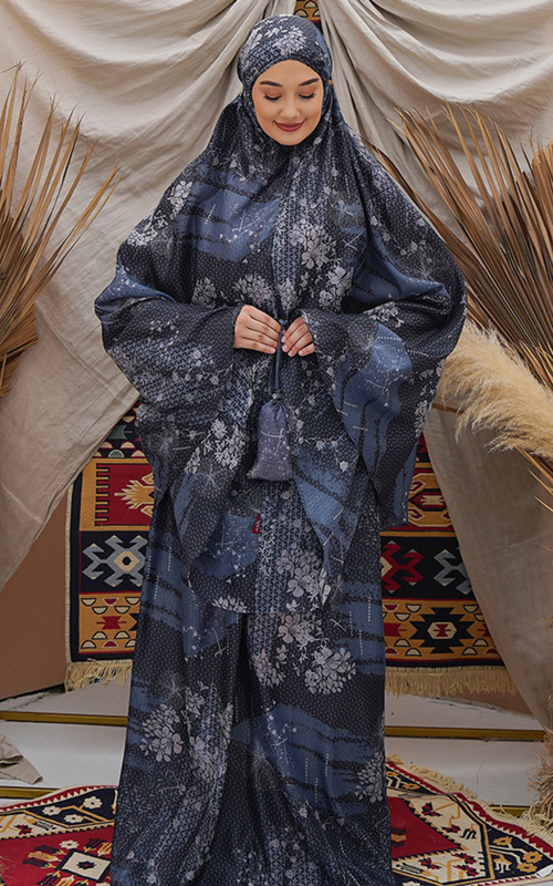 Mukena - Tiara 535 Maizah Ayda Travel Navy - Navy