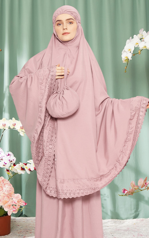 Praying Set - Tiara 537 Farwa Naira Dusty Pink - Dusty Pink