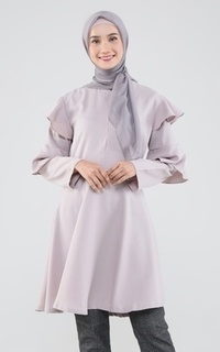 Blus Hazelnut Indonesia - Micah Top - Atasan/ Blouse/ Top Wanita - Grey (DEFECT/ MINOR)