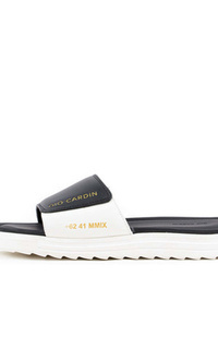 Sepatu JUDE SLIDES | BLACK / WHITE / WHITE | UNISEX