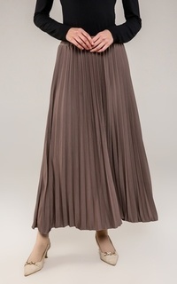 Skirt New Pleats Skirt Mocca A