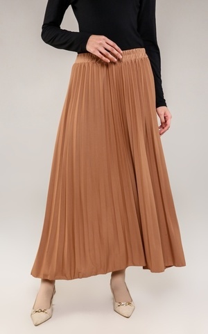 Skirt New Pleats Skirt Caramel A