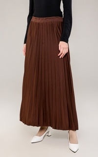 Rok New Pleats Skirt Brown A