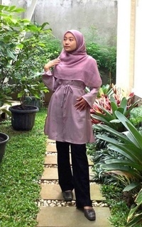 Tunik Ghania Tunik Wanita Bahan Moscrepe Premium