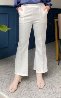 Pants Mybamus Nadine Cutbray Pants - Celana Panjang Broken White M17721 R48S2-666076
