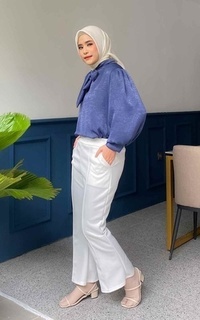 Pants Mybamus Nadine Cutbray Pants - Celana Panjang Broken White M17721 R48S2-666078