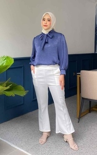 Pants Mybamus Nadine Cutbray Pants - Celana Panjang Broken White M17721 R48S2-666079
