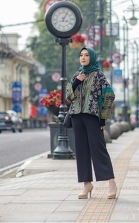 Cardigan Nuray Emerald Tenun Outer emerald green-666665