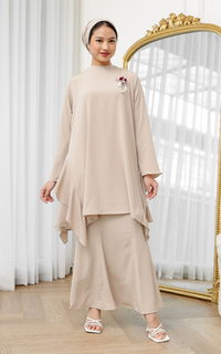 Tunik Cassie Tunic Taupe for HIJUP