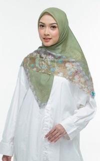 Hijab Motif Italia Shell Olive Green