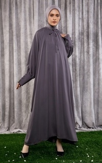 Long Dress Yusrina Abaya Grey For Hijup