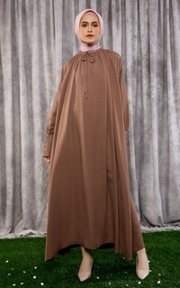 Gamis Yusrina Abaya Light Brown For Hijup