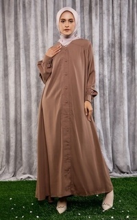 Gamis Hanifah Abaya Light Brown For Hijup