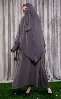 Khimar Ruwa Grey For Hijup