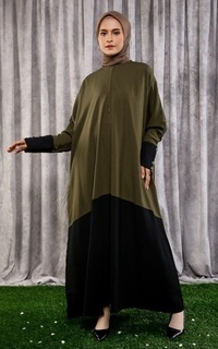 Long Dress Kala Abaya Seaweed For Hijup