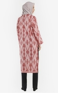 Cardigan Selva Red Tenun Long Cardigan red-667774