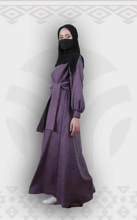 Gamis Minea Mahati Gamis Ungu