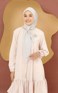 Hijab Polos Textured Square - MoonShell