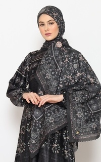 Printed Scarf FATHARI SERIES_BLACK