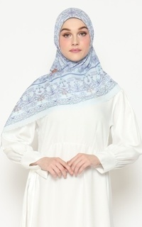 Printed Scarf FATHARI SERIES_BABY BLUE