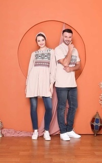 Blouse Outfit Premium Nudii Etnic Cream Couple Cewe