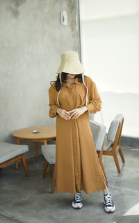 Long Dress Rania Dress Brown