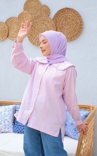 Blouse Sewarna Nara Top Purple