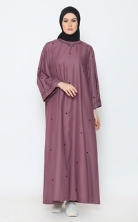 Long Dress Dress Wanita Danish Wardrobe Gamis Prisa - Ungu