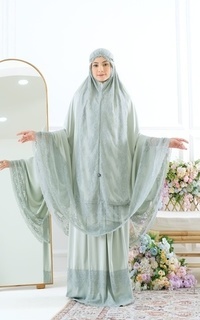 Mukena MUKENA AISHA LACE SAGE GREEN