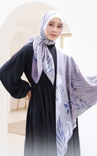 Hijab Motif Polycotton Premium Zilong Series - Margrey (Motif Series by Zilkalabel)