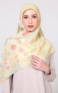 Hijab Motif Elaiya - French Vanilla Scarf