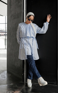 Shirt Udelia Long Shirt SkyBlue