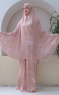 Mukena Meshwa Prayer set Peach