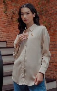 Kemeja Esy Shirt - Cream 